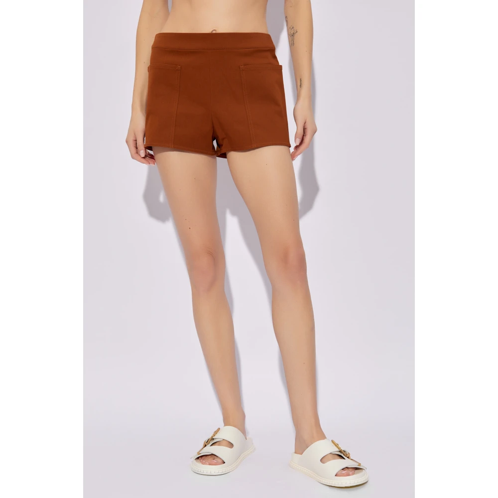 Max Mara Riad katoenen shorts Brown Dames