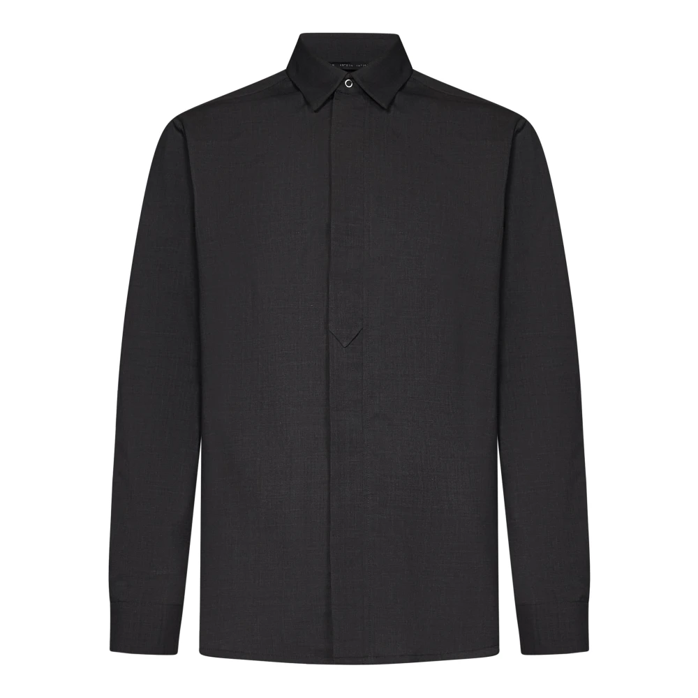 Low Brand Grijze Shirt voor Mannen Aw24 Black Heren