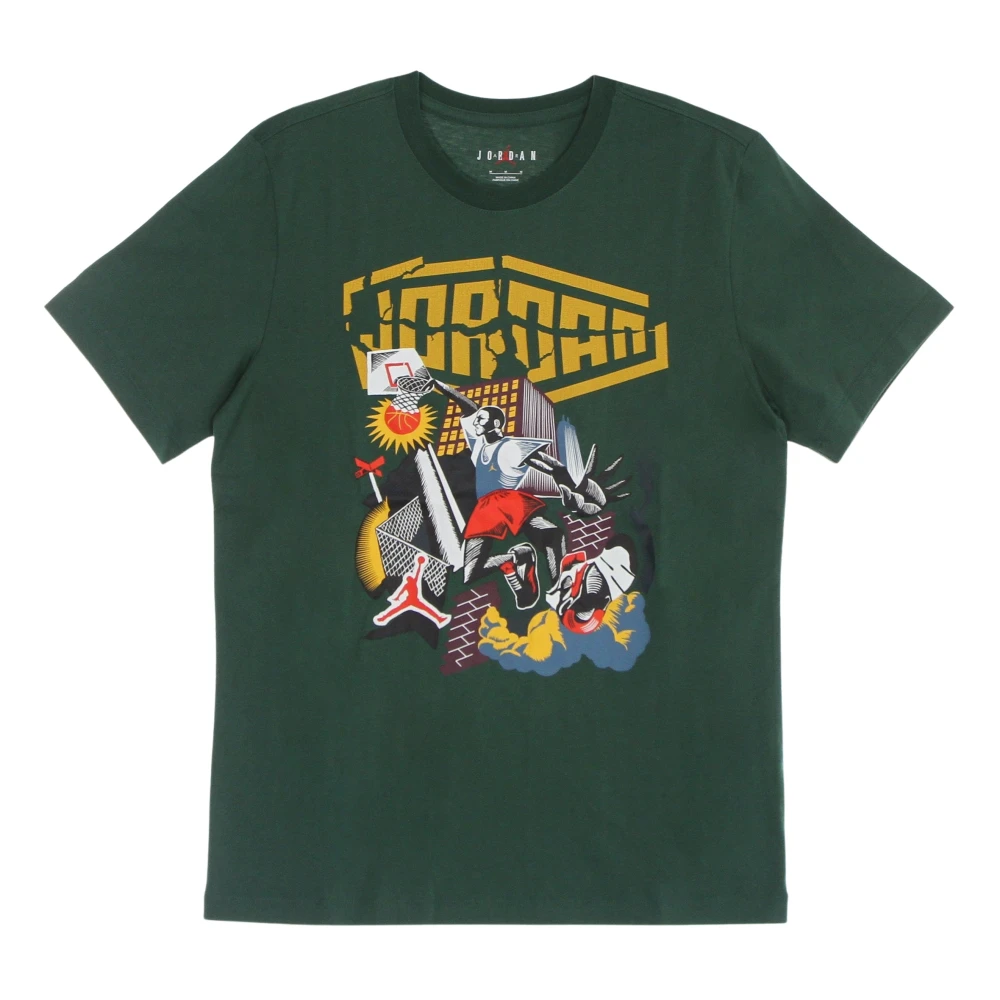 Jordan DNA Gfx Crew T-Shirt Noble Green Heren