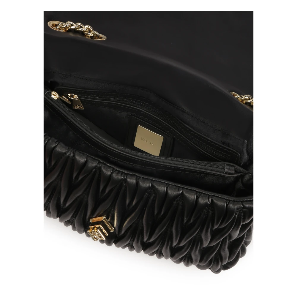 Kazar Gewatteerde zwarte kettinghandtas Black Dames