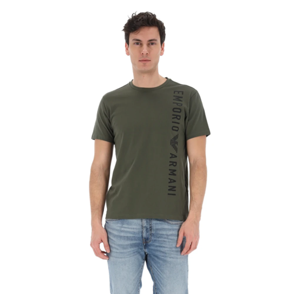Emporio Armani Herren Grün Oberteile, Sgröße: