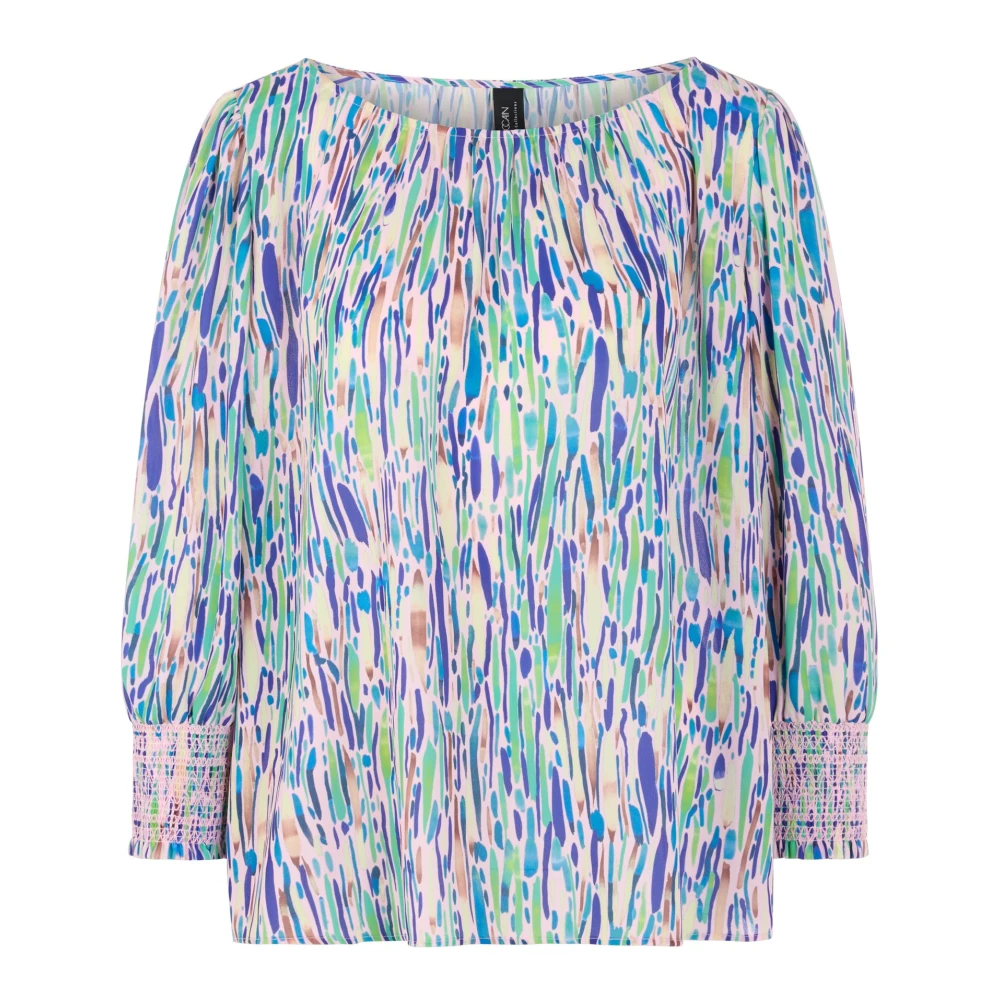 Marc Cain Women's Multicolor Bedruckte Bluse 'Rethink Together' - Blouses - Xl - Blouses & Shirts