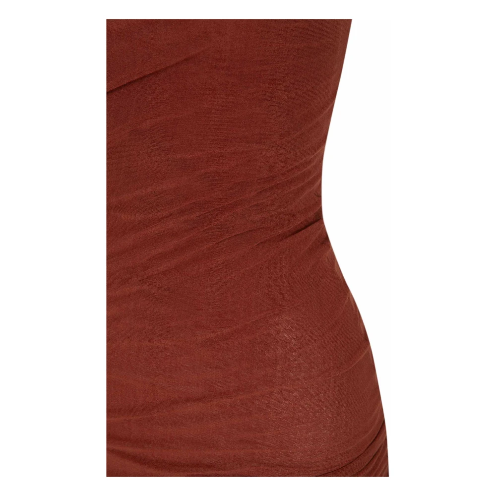Cortana Tule rode zijden tule jurk Red Dames
