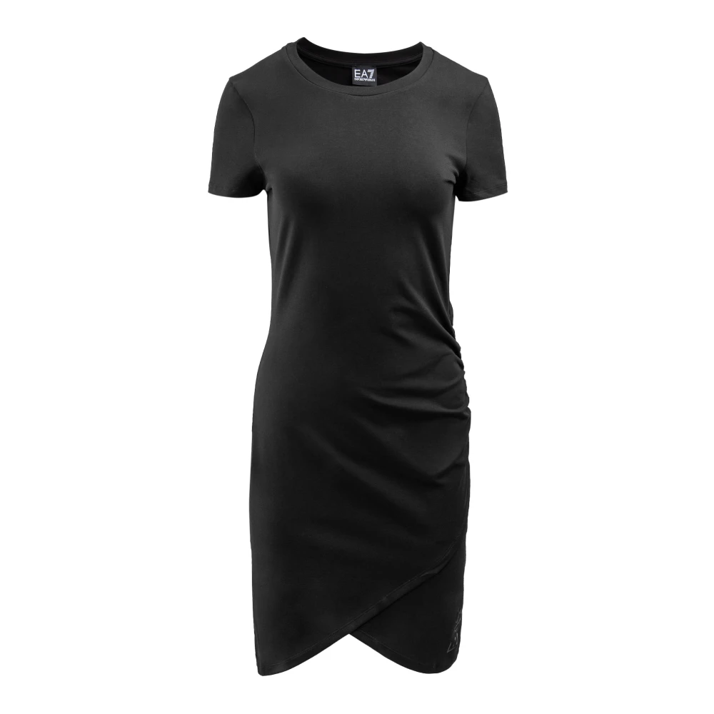 Emporio Armani EA7 Zwarte Jurk EA7 Armani Stijl Black Dames