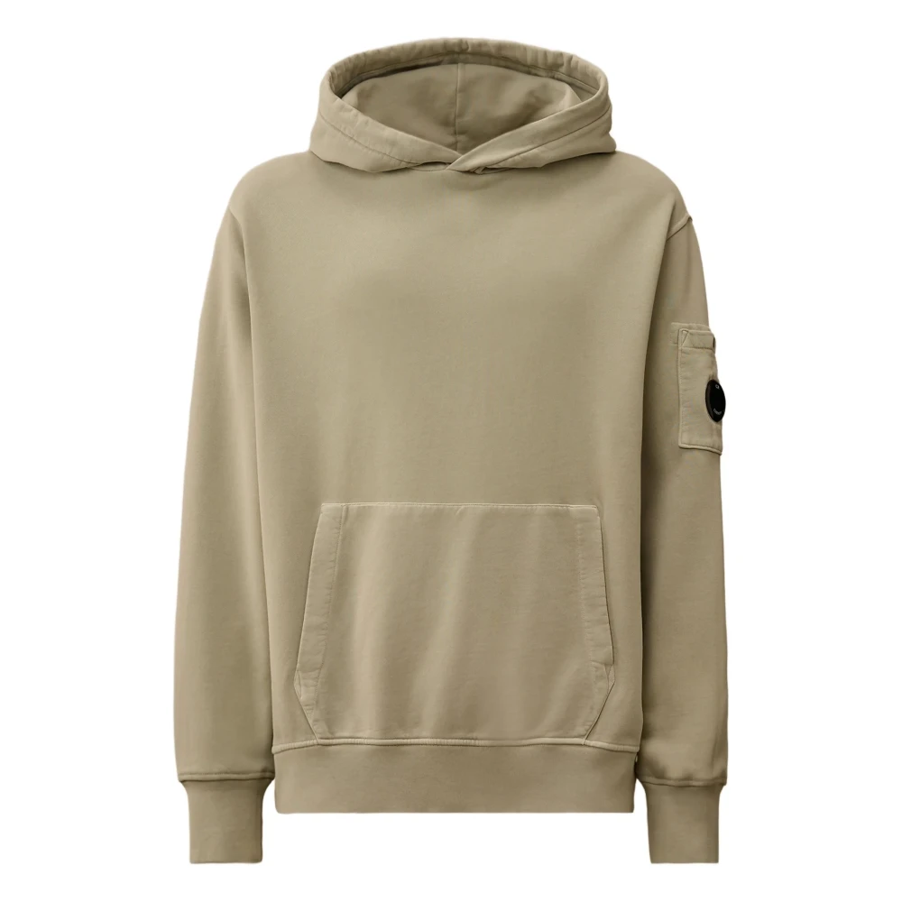 C.p. Company Men's Green Hooded Sweatshirt - Hoodies - L - Sweatshirts & Hoodies