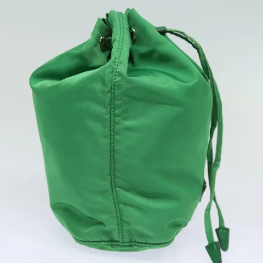 Prada Vintage Pre-owned Nylon pouches Green Dames