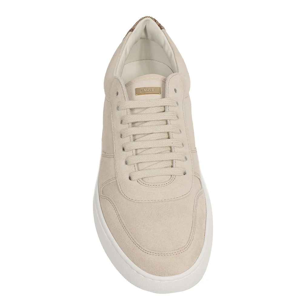 Herno Suede Sneakers met Logo Detail Beige Dames