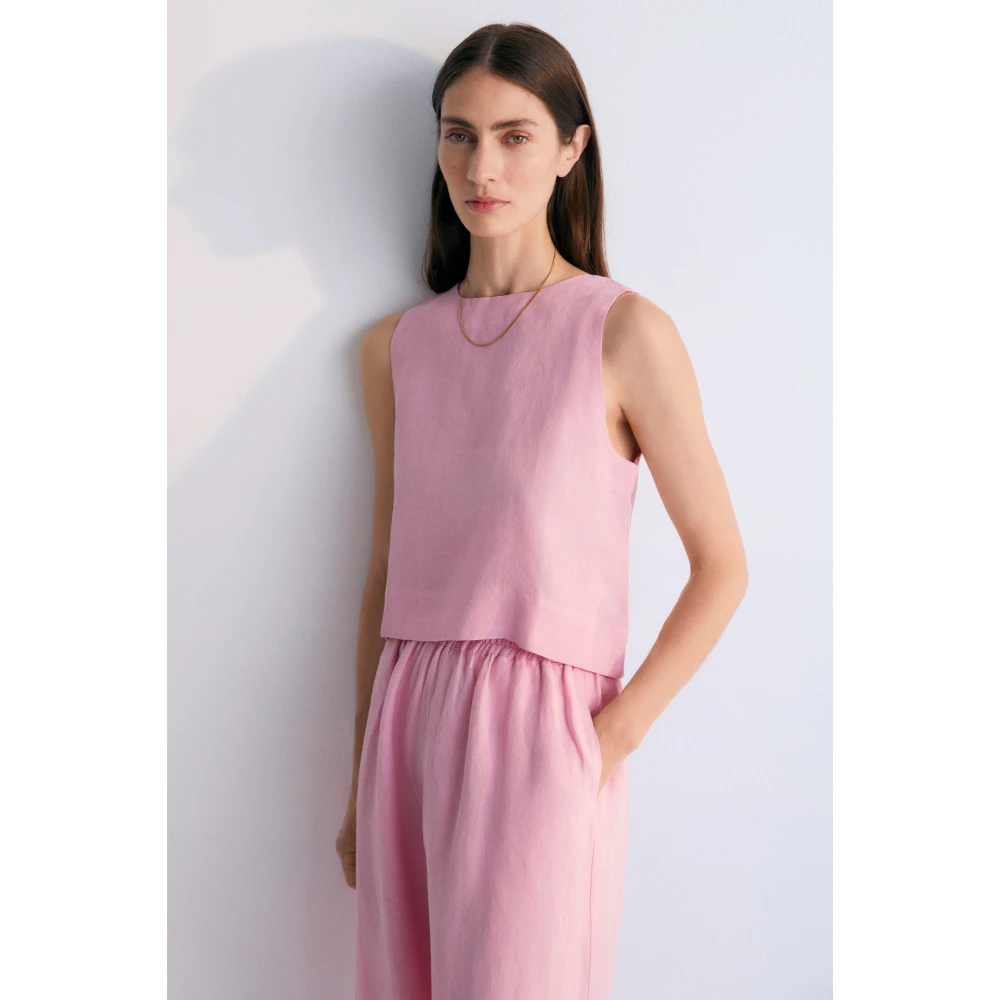 The New Society Hera Vrouw Top Hibiscus Pink Dames