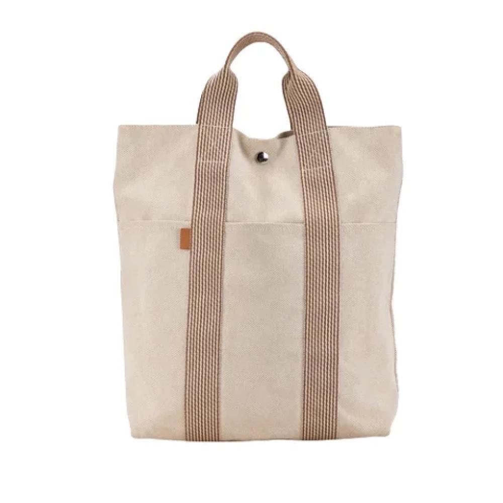 Hermès Vintage Pre-owned Canvas totes Beige Dames