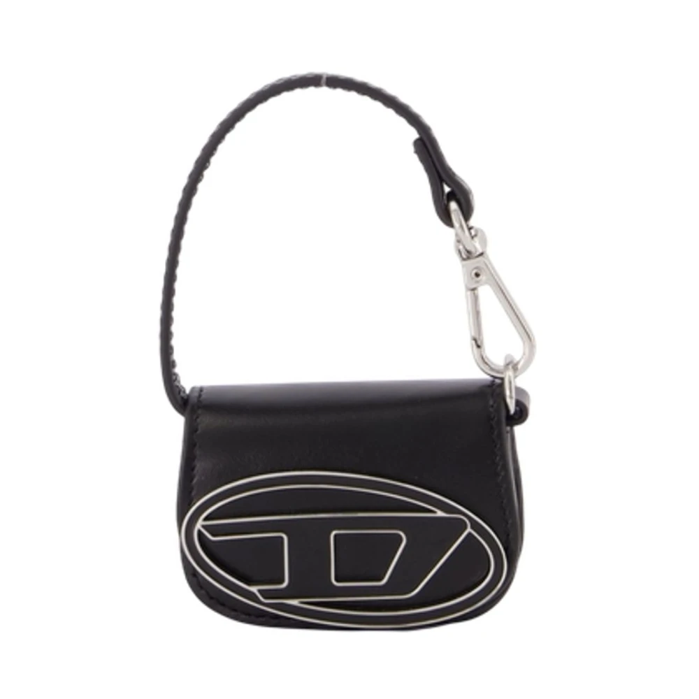 Diesel Donna Nero - Portachiavi Micro Pelle 1Dr - Bags - One Size