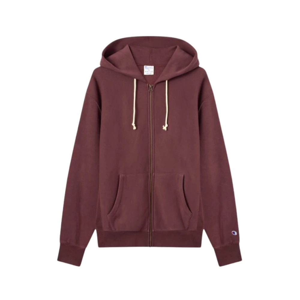 Champion Men's Red Zip-Throughs, Xl, Reverse Weave Zip Hoodie