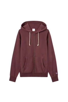 Reverse Weave Zip Hoodie