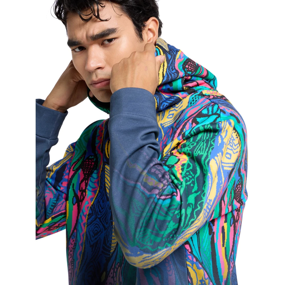 carlo colucci Pixel Gebreide Hoodie Multicolor Heren