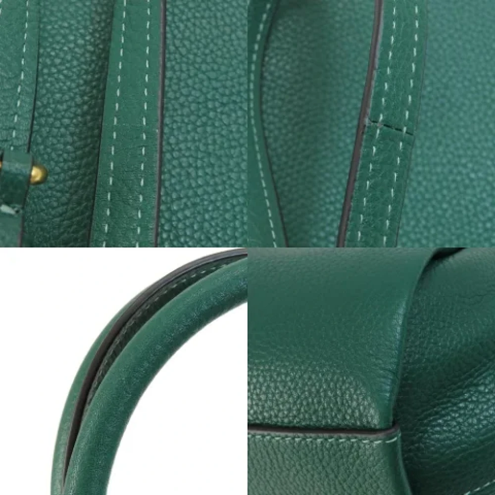 Coach Pre-owned Leather handbags Green Dames