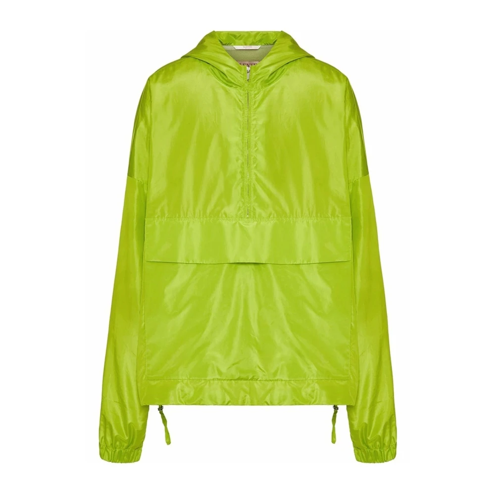 Valentino Neon Oversized Anorak Jas Mannen Green Heren