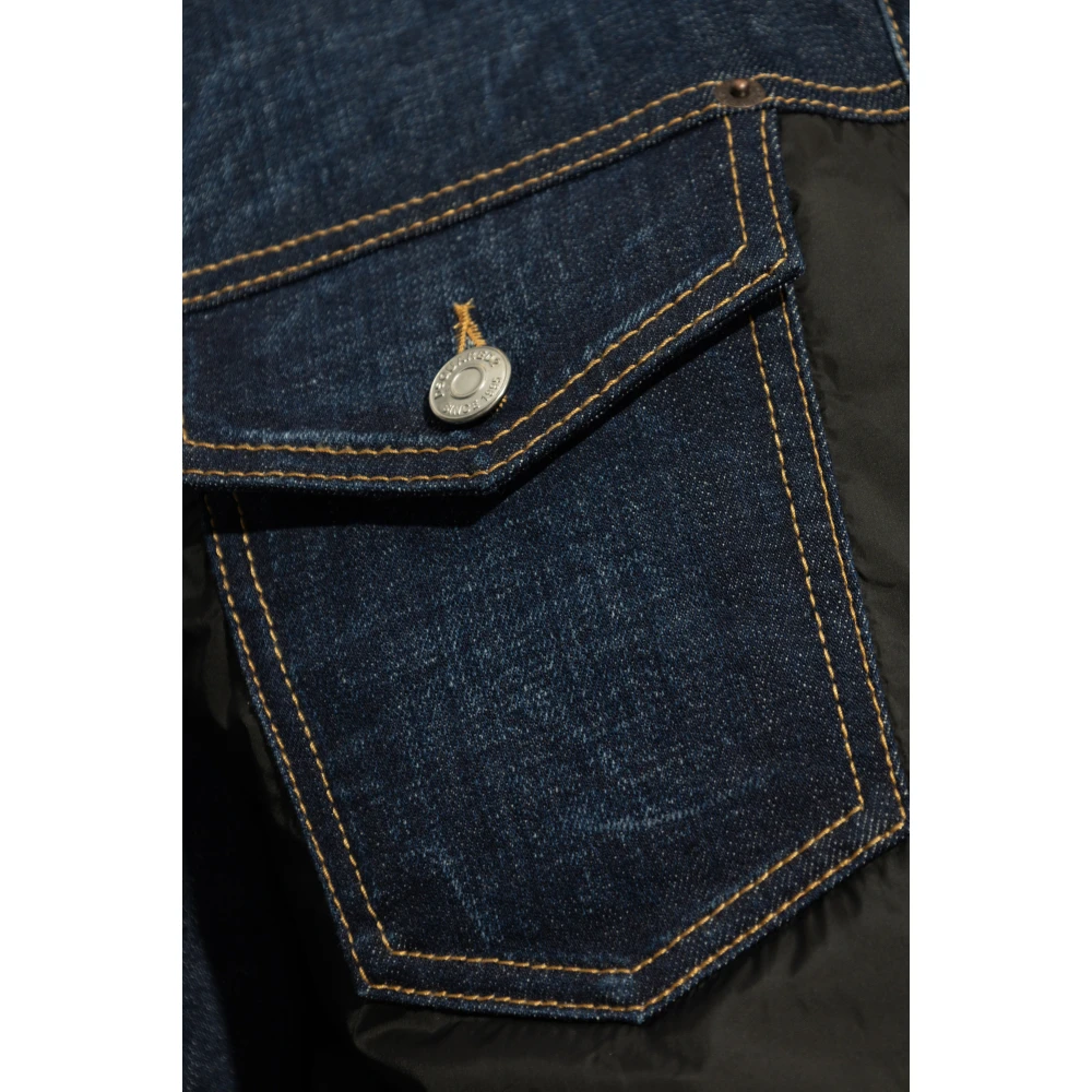 Dsquared2 Vest gemaakt van gecombineerde materialen Black Heren
