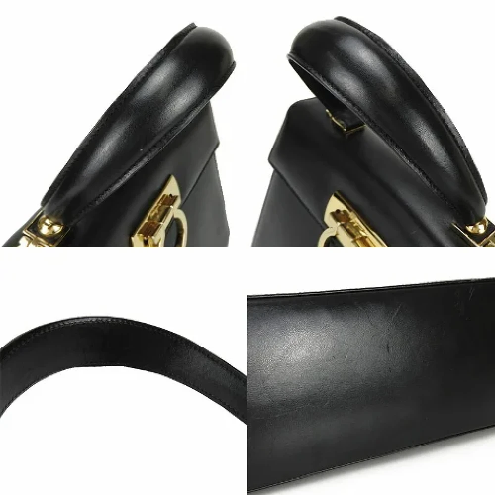 Salvatore Ferragamo Pre-owned Leather handbags Black Dames
