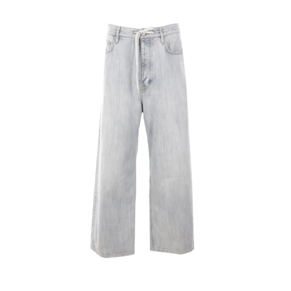 Balenciaga Baggy Oversize Denim Jeans Gray Heren