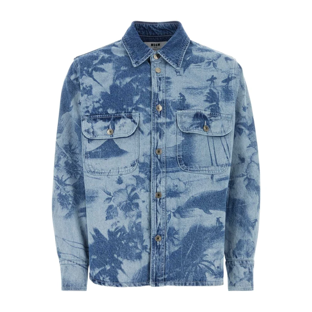 Jackets > Denim Jackets - - Msgm - Modalova
