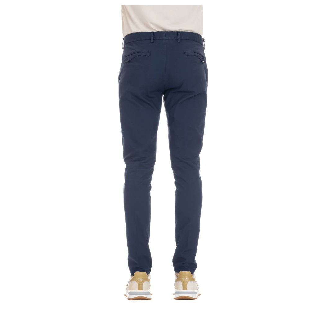 PT Torino Blauwe Katoenen Wonder Fit Broek Blue Heren