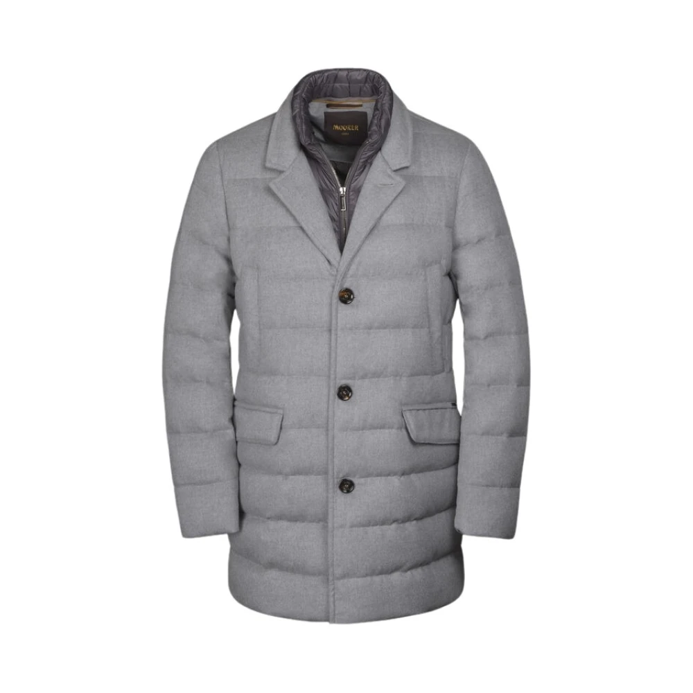 Moorer Men's Gray Down Coats, M, Costanzo Ls9 Coat