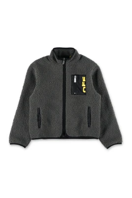 Grå Teddy Dragkedja Jacka AW25