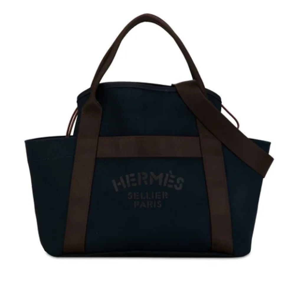 Hermès Vintage Pre-owned Canvas shoulder-bags Brown Dames