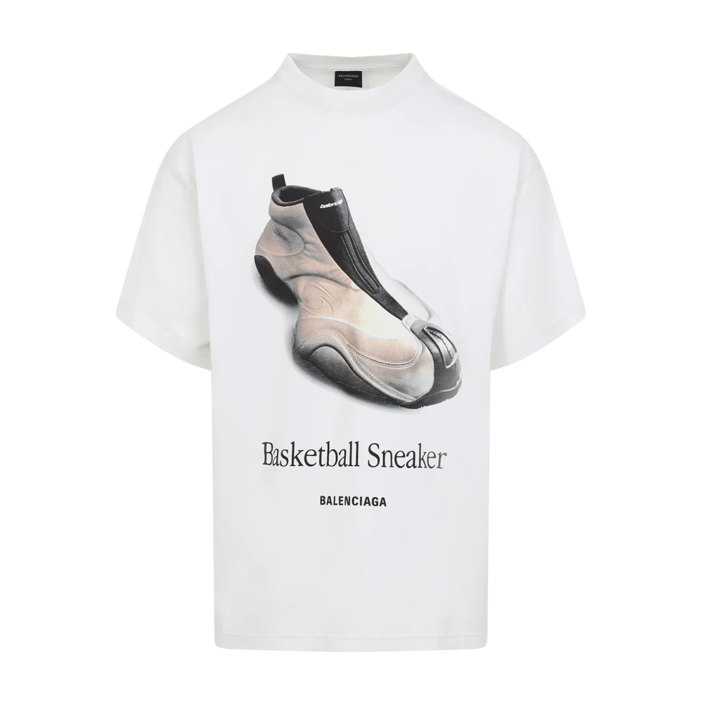 Balenciaga Oversized T-shirt White Heren