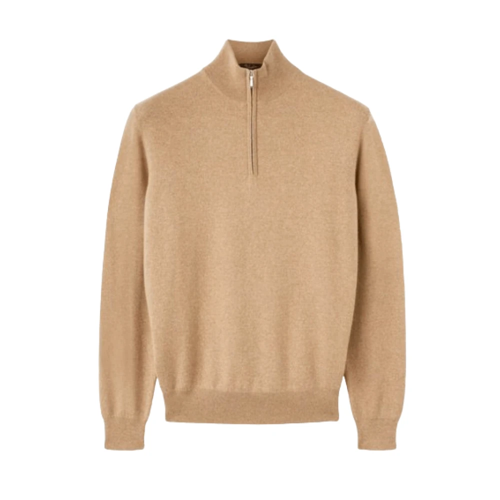 Brun Half-Zip Genser