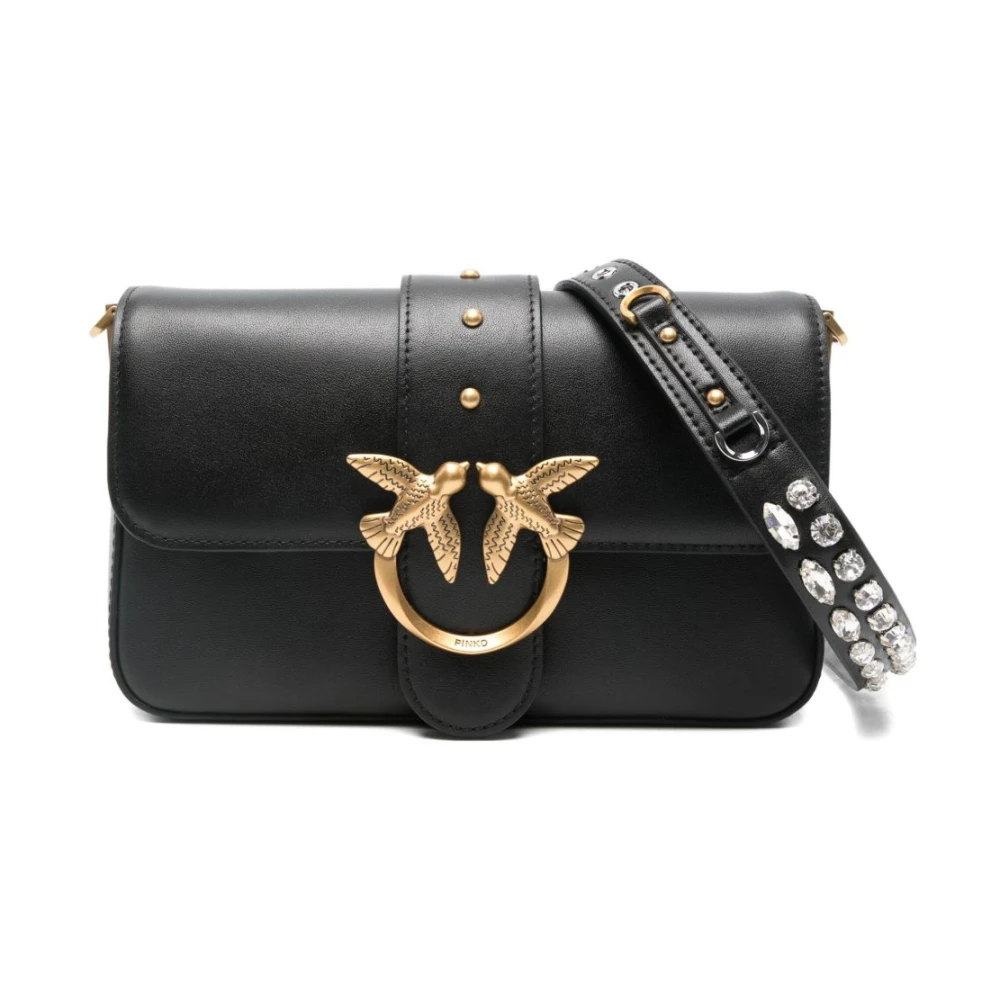 Pinko Donna Nero - Love One Mini Slouchy - Bags - One Size