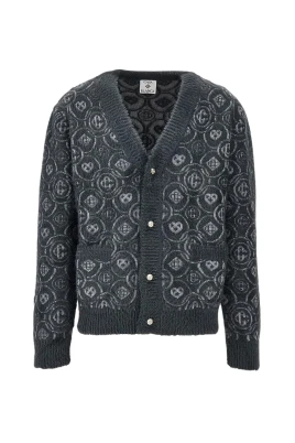 Fluffy Monogram Cardigan