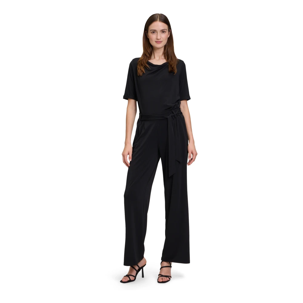 Betty Barclay Relaxed Fit instapbroek met zakken Black Dames