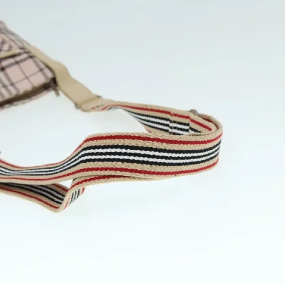 Burberry Vintage Pre-owned Fabric shoulder-bags Beige Dames