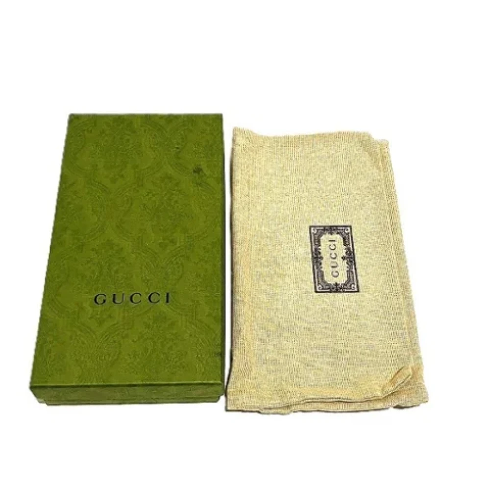 Gucci Vintage Pre-owned Canvas wallets Gray Dames
