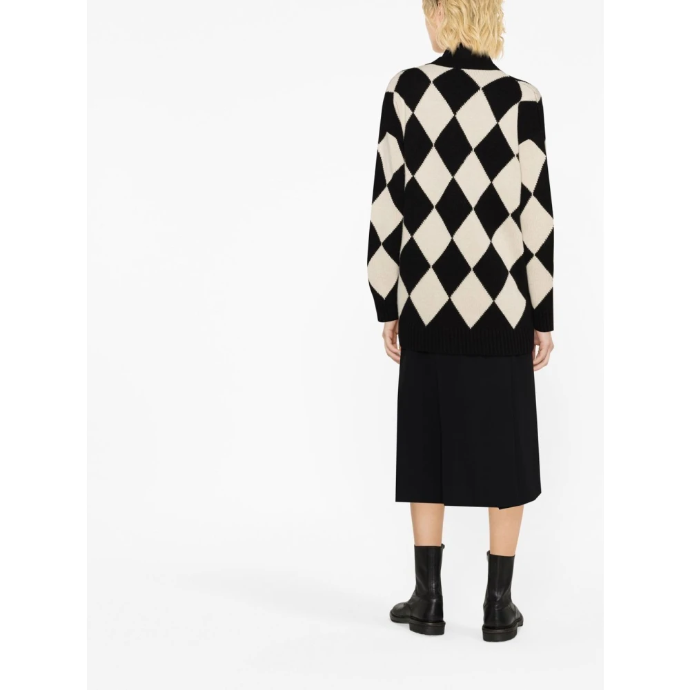 Ermanno Scervino Argyle Gebreide Vest Trui Multicolor Dames