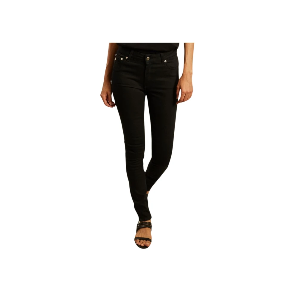 MUD Jeans Svart Skinny High Waist Jeans Black, Dam