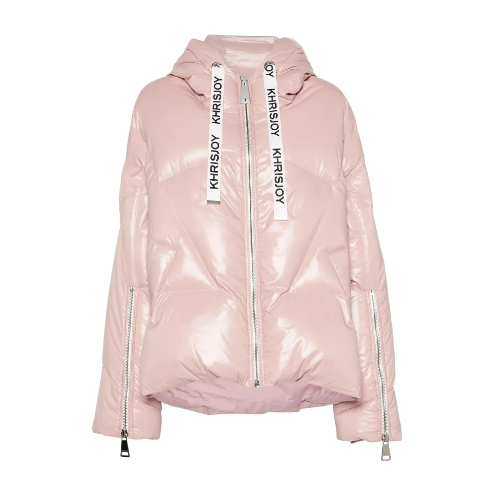 Khrisjoy Pink Shiny Jacket - Female - Down Jackets - 2XS - Jackets