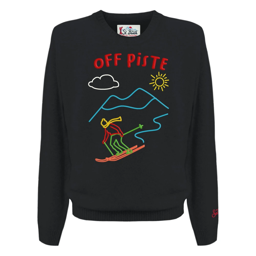 MC2 Saint Barth Zwarte Sweaters voor Mannen Black Heren