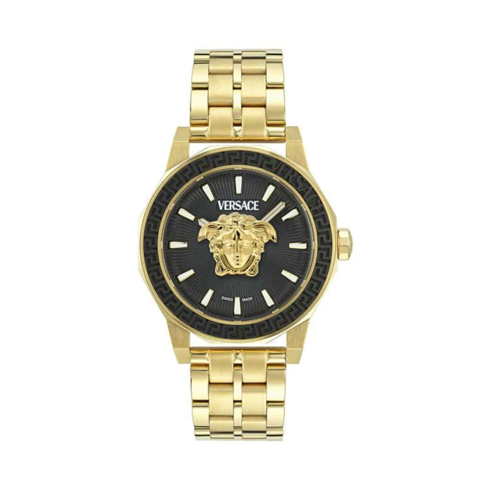 Versace Unisex Yellow Watches, One Size, Medusa Deco