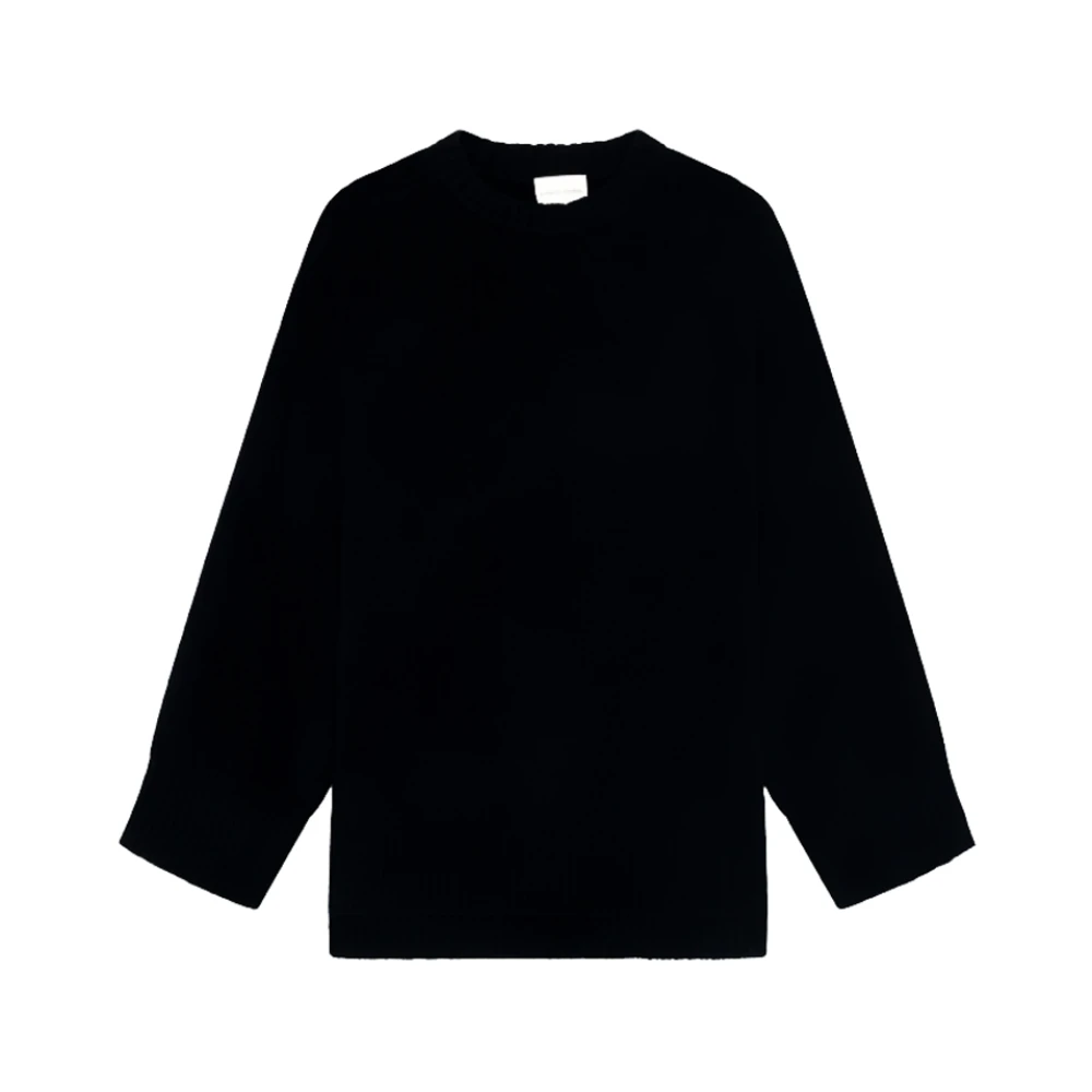 Loulou Studio Zwarte Cashmere Safi Trui Black Dames