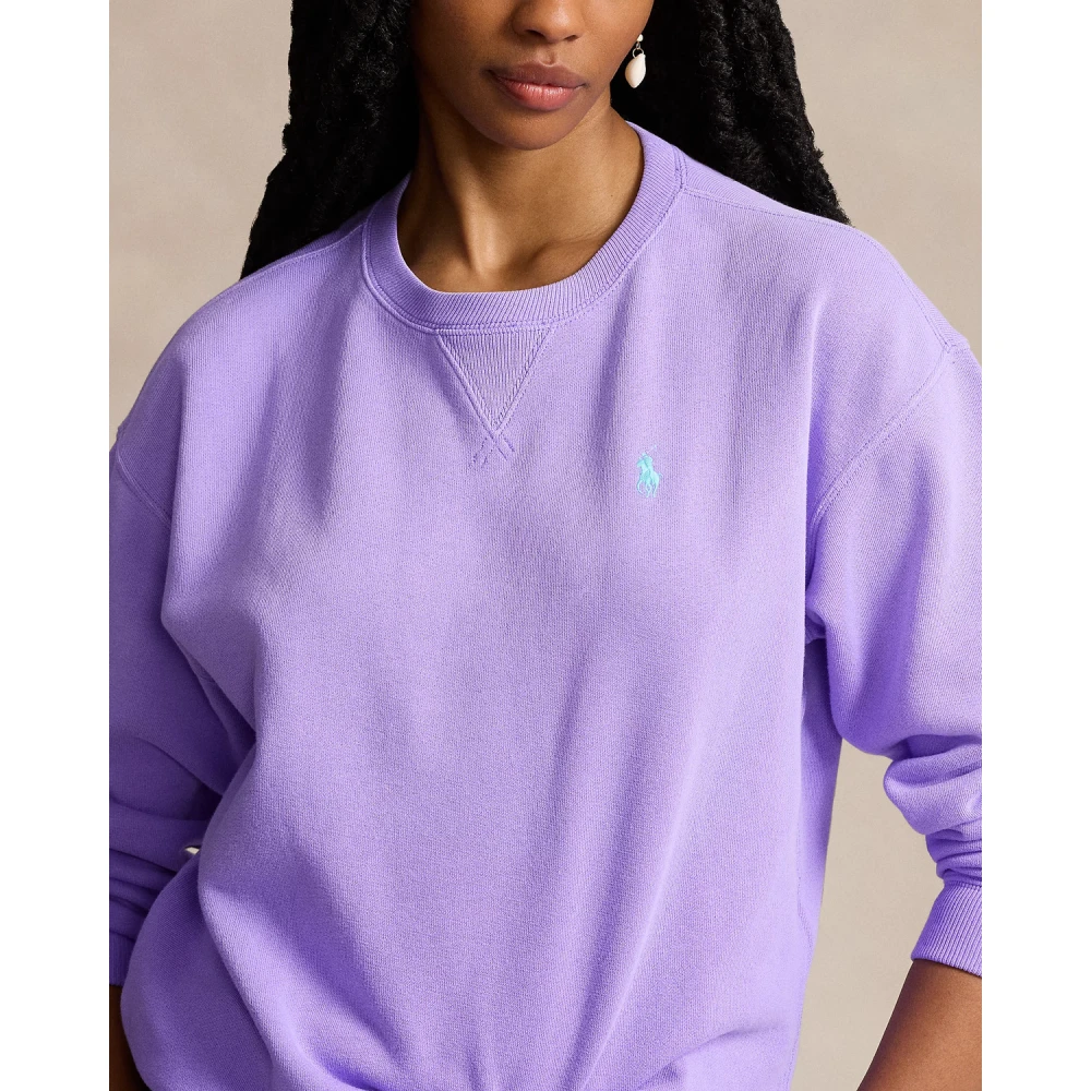 Ralph Lauren Klassieke Polo Sweater Purple Dames