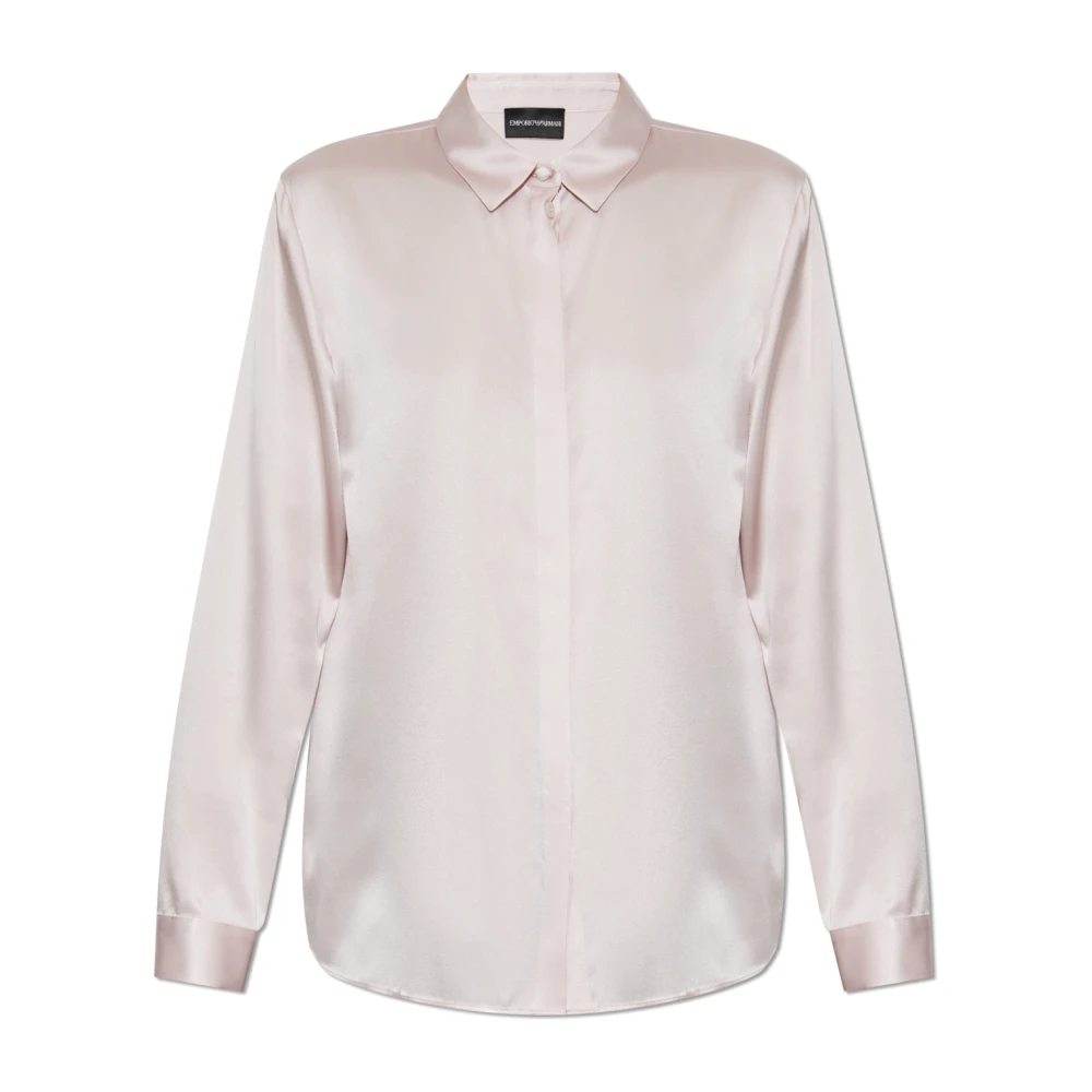 Emporio Armani Zijden overhemd Pink Dames
