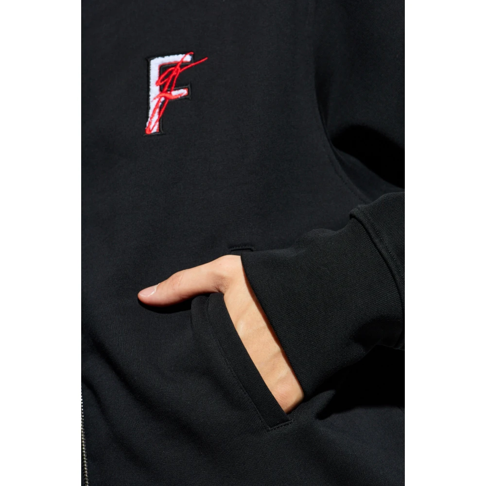 Salvatore Ferragamo Zip-up sweatshirt Black Heren