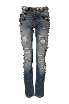 Stunning Embellished Skinny Denim Jeans