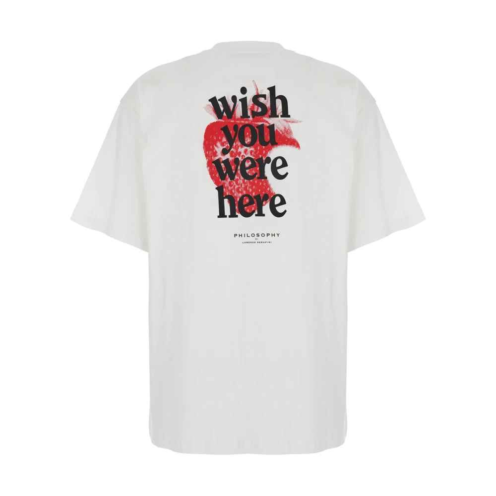 Philosophy di Lorenzo Serafini Wit T-shirt met Maxi Logo Print White Dames
