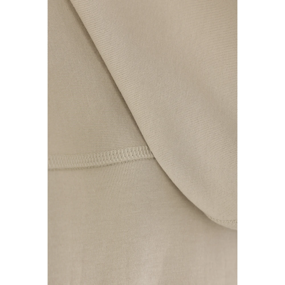 adidas by stella mccartney Beige Cropped Hoodie met Logo Print Beige Dames