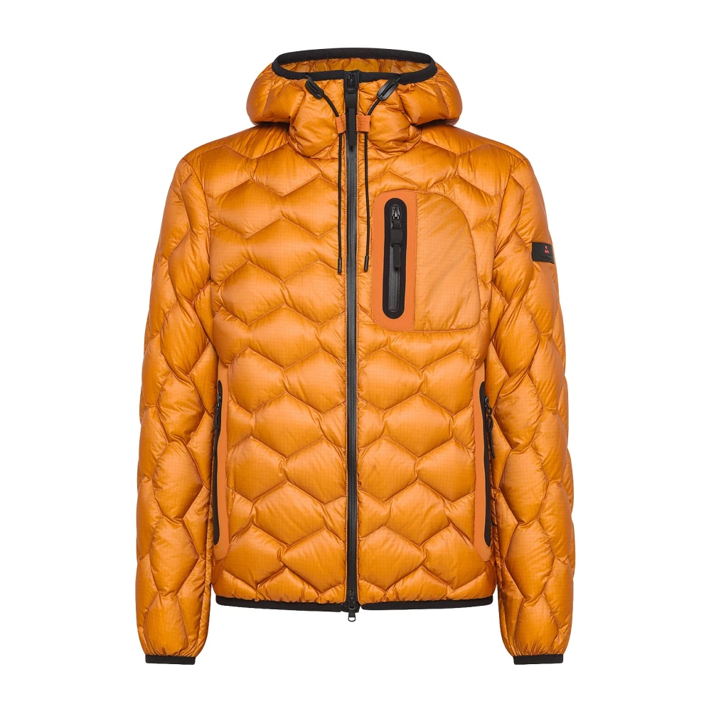 Peuterey Korte Oranje Hooded Pufferjas Orange Heren