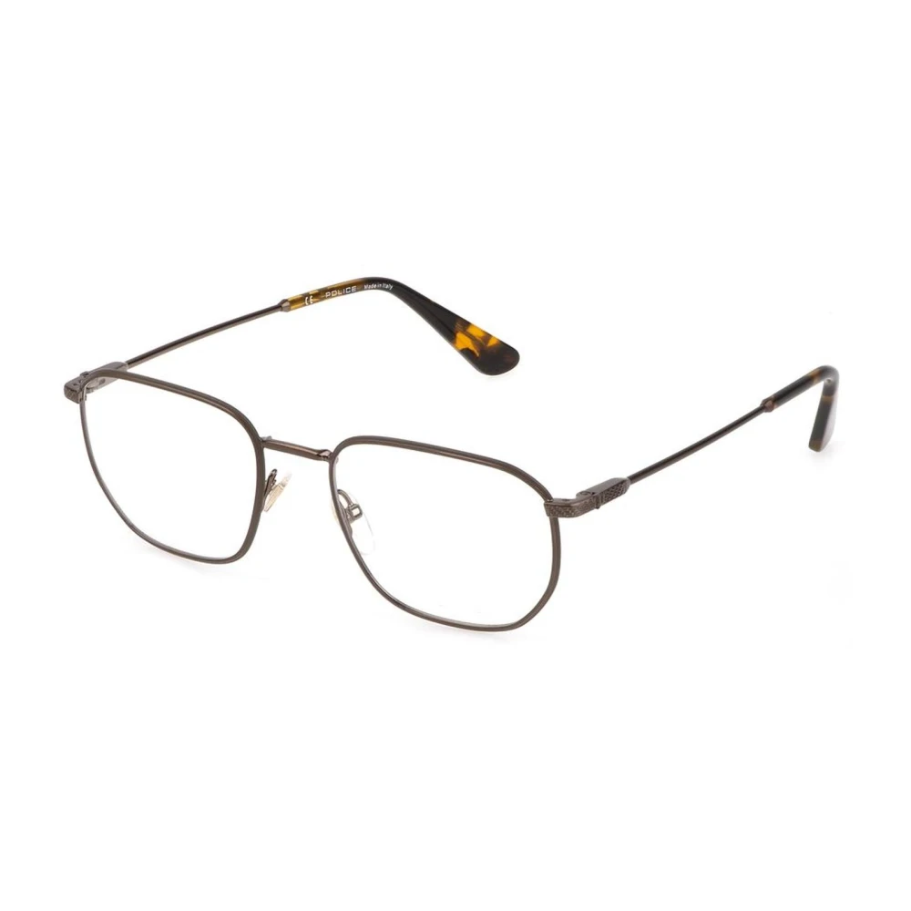 Police Gouden Metalen Frames met Gouden Wijzerplaat Yellow Heren