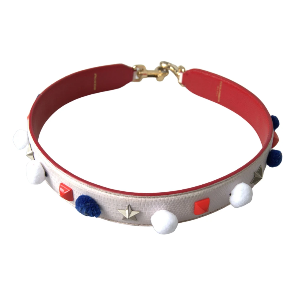Dolce & Gabbana Luxe Multicolor Studs Leren Band Multicolor Dames