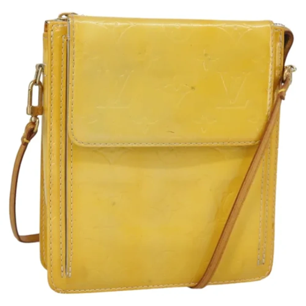 Louis Vuitton Vintage Pre-owned Leather pouches Yellow Dames